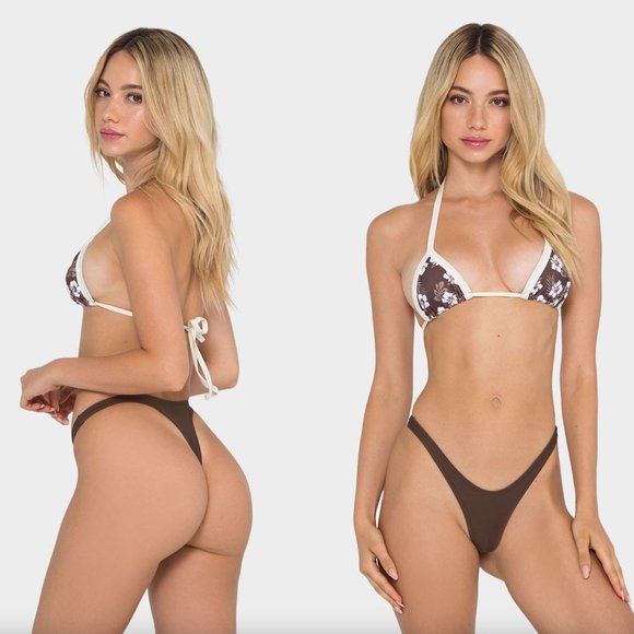 Khassani Swim LAGO Thong Bikini Bottom - Picture 1 of 8